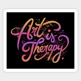 Art Is Therapy by Tobe Fonseca Magnet